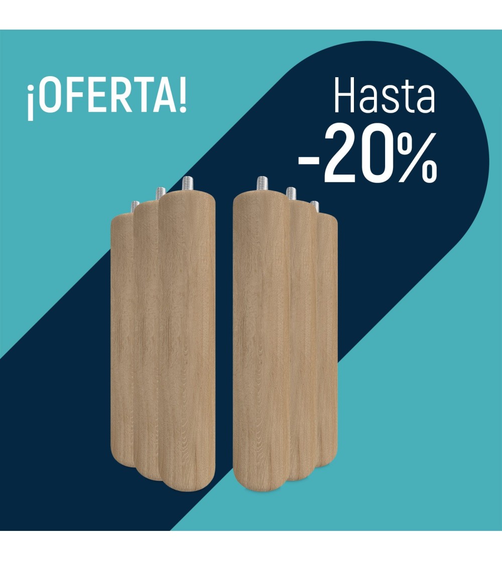 PATAS MADERA NATURAL